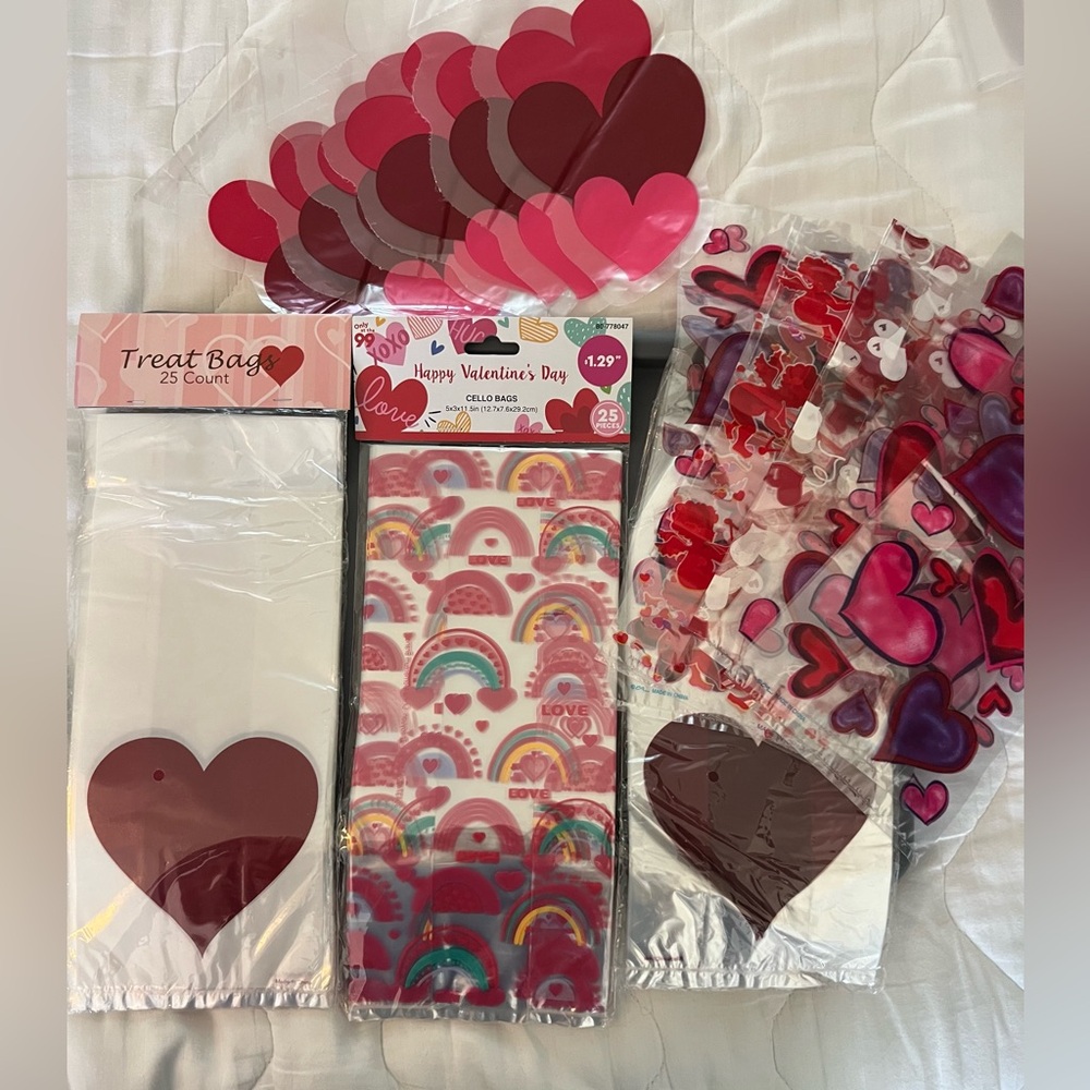 Valentine's Day Heart Treat Bags
(Bin 1)